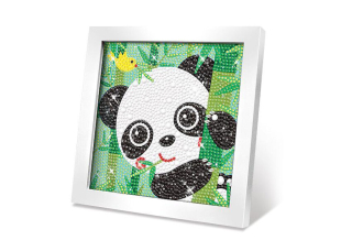Obrázek s kamínky - panda